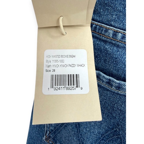 NWT MOTHER Bookie Sneak High-Rise Bootleg Jeans Anthropologie $258 - Size 26 - Picture 11 of 15